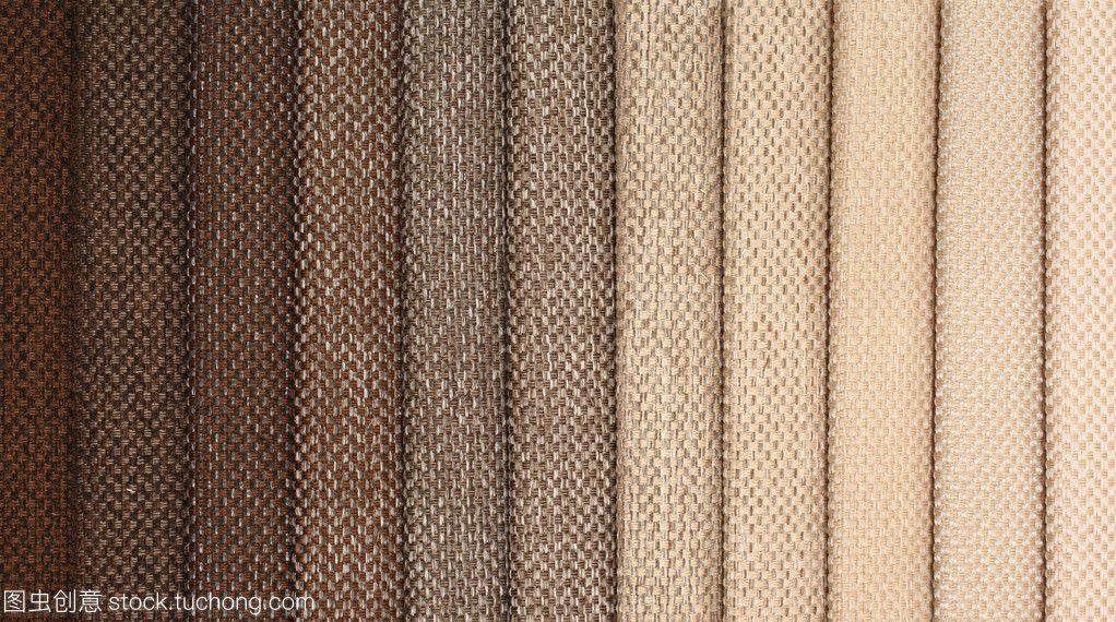 室内装潢纺织材料品种不同深浅的棕色