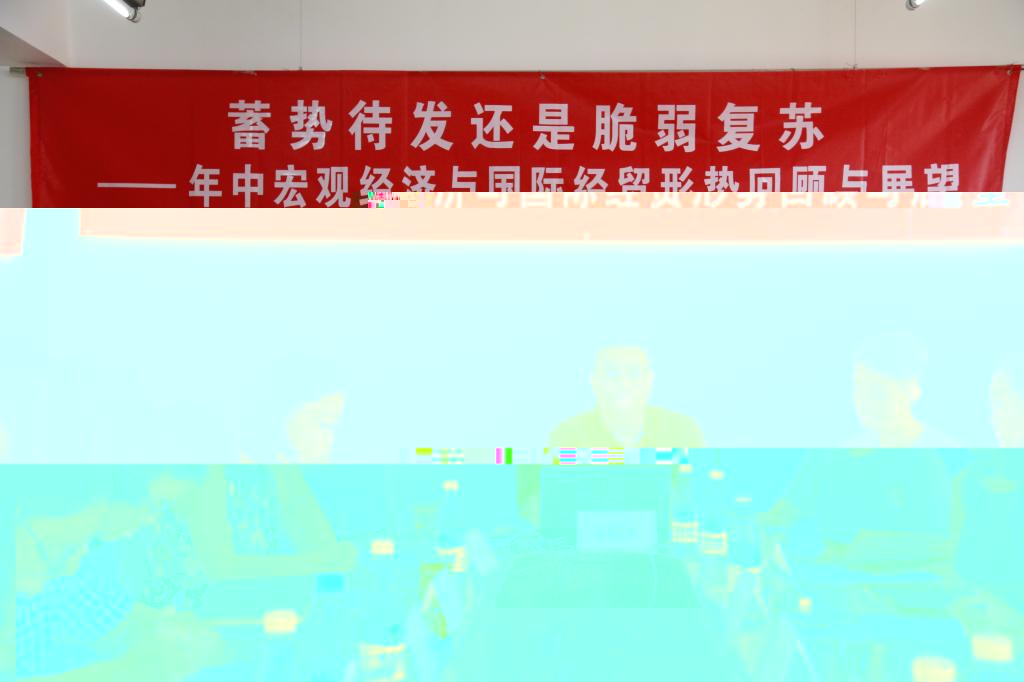 圖6:國際投資研究中心主任張曉濤教授做報告